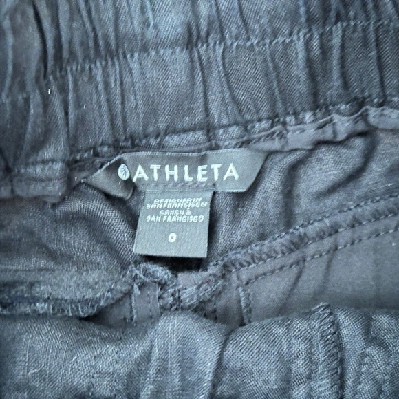 NWOT Athleta Cabo Linen Jogger - Color: Black - Size: 0 - Picture 11 of 11